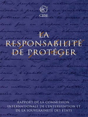 cover image of La responsabilité de protéger